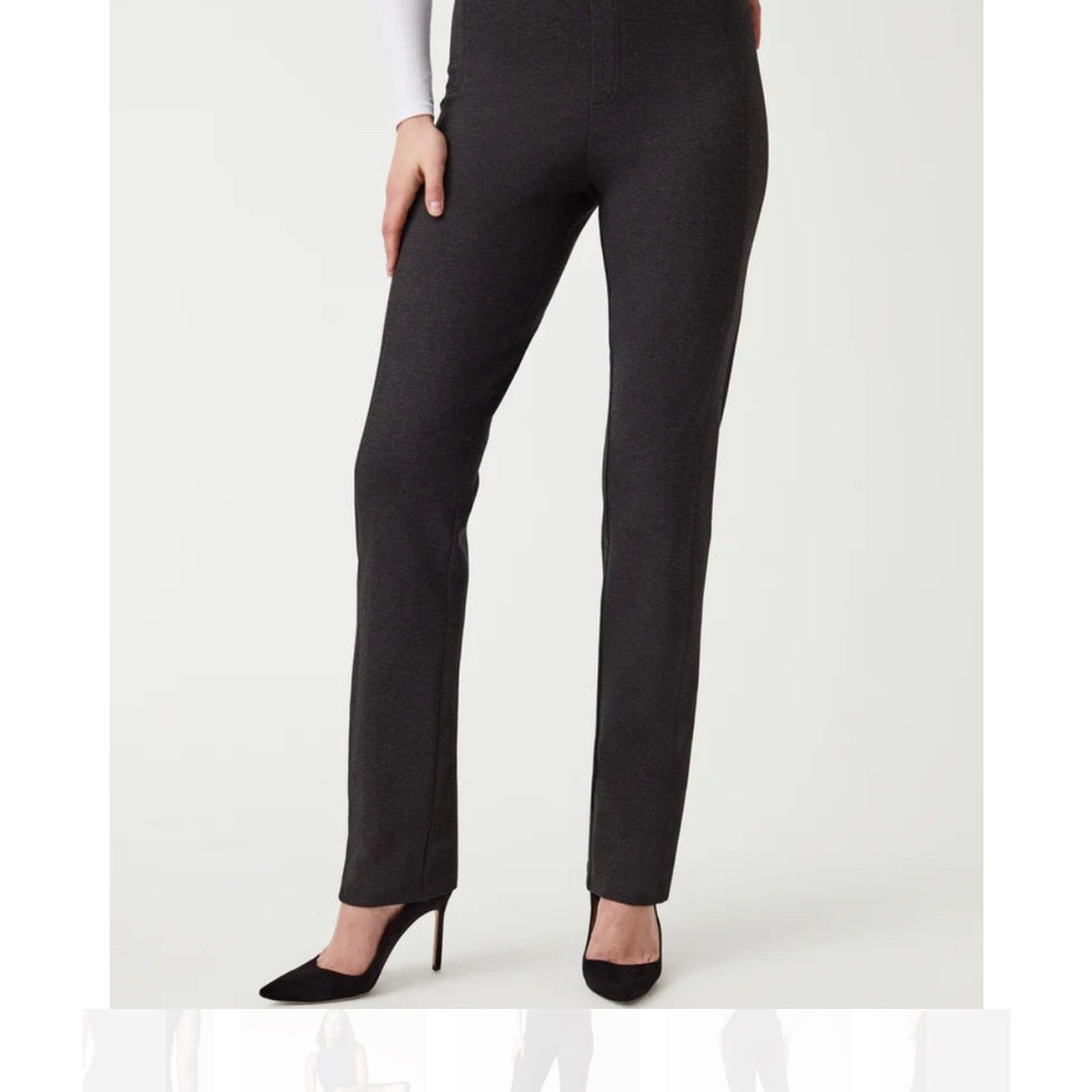 Spanx Perfect Pant Black Slim Straight -- MEDIUM - TALL